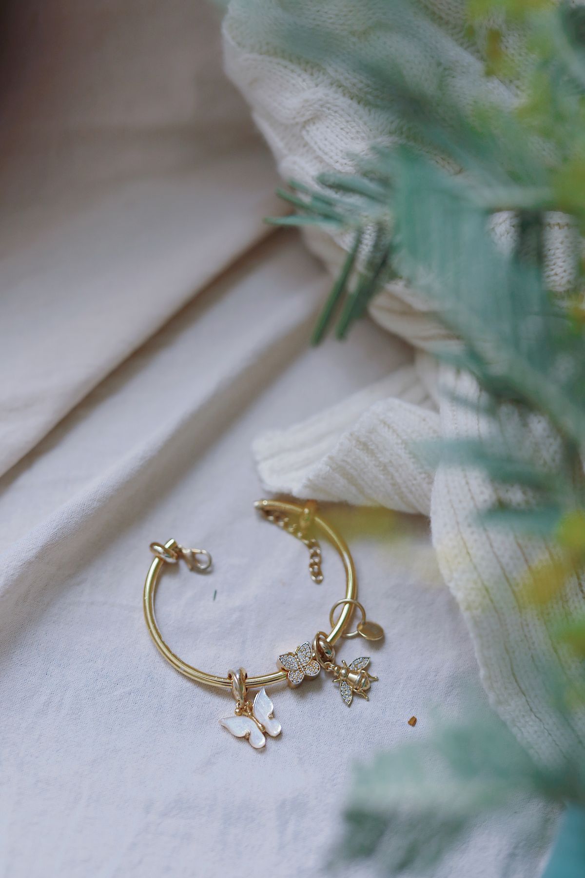 Luna Charm Bangle - Belvite Jewels